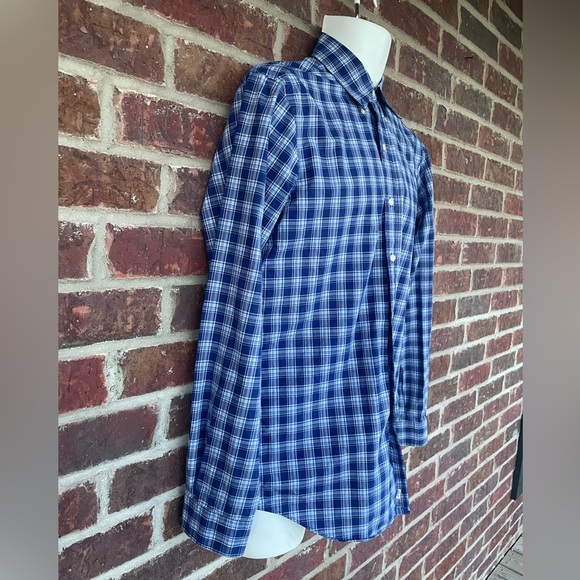 Men’s Ralph Lauren Blue Check Button Down Top Size Small - Picture 4 of 10